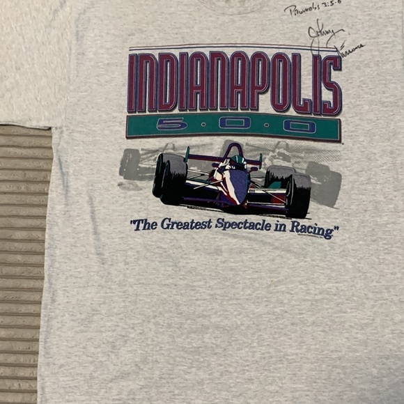 Indianapolis 500 T-Shirt Signed by Johnny Parsons - Picture 3 of 9
